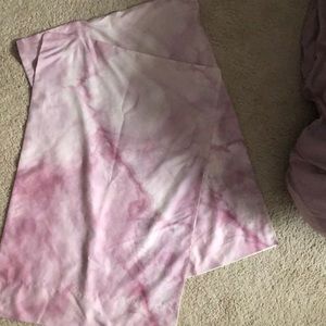 Urban Outfitters Rose Gold Marble Pillowcase Set